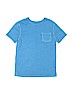 Cat & Jack 100% Cotton Solid Blue Short Sleeve T-Shirt Size M (youth) - photo 1