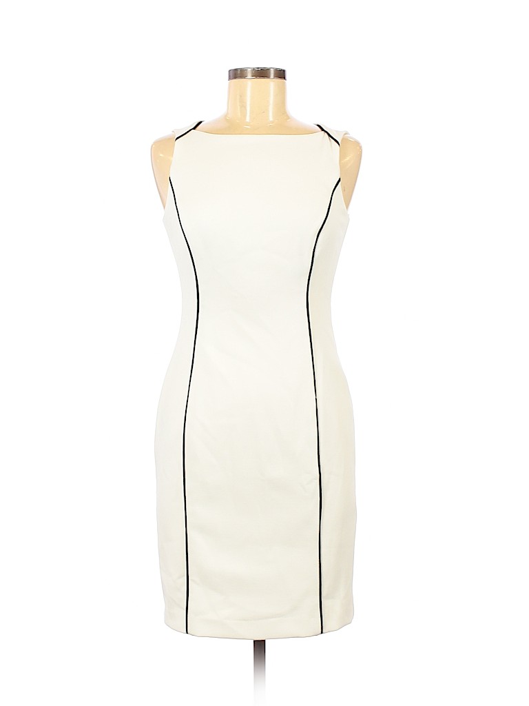White House Black Market White Cocktail Dress Size 4 (petite) - photo 1