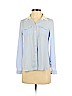 Ann Taylor LOFT 100% Polyester Blue Long Sleeve Blouse Size XS (petite) - photo 1