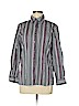 Unbranded 100% Cotton Black Long Sleeve Button-Down Shirt Size 8 (petite) - photo 1