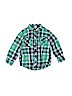 Old Navy 100% Cotton Green Long Sleeve Button-Down Shirt Size 5T - photo 1