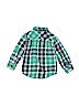 Old Navy 100% Cotton Green Long Sleeve Button-Down Shirt Size 5T - photo 2
