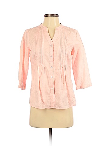 Talbots 3/4 Sleeve Button-Down Shirt (view 1)