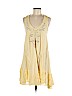 Free People 100% Cotton Yellow Casual Dress Size M - photo 1