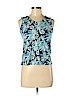 Talbots 100% Cotton Blue Sleeveless Top Size M (petite) - photo 1