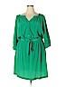 Old Navy 100% Polyester Green Casual Dress Size 2X - photo 1