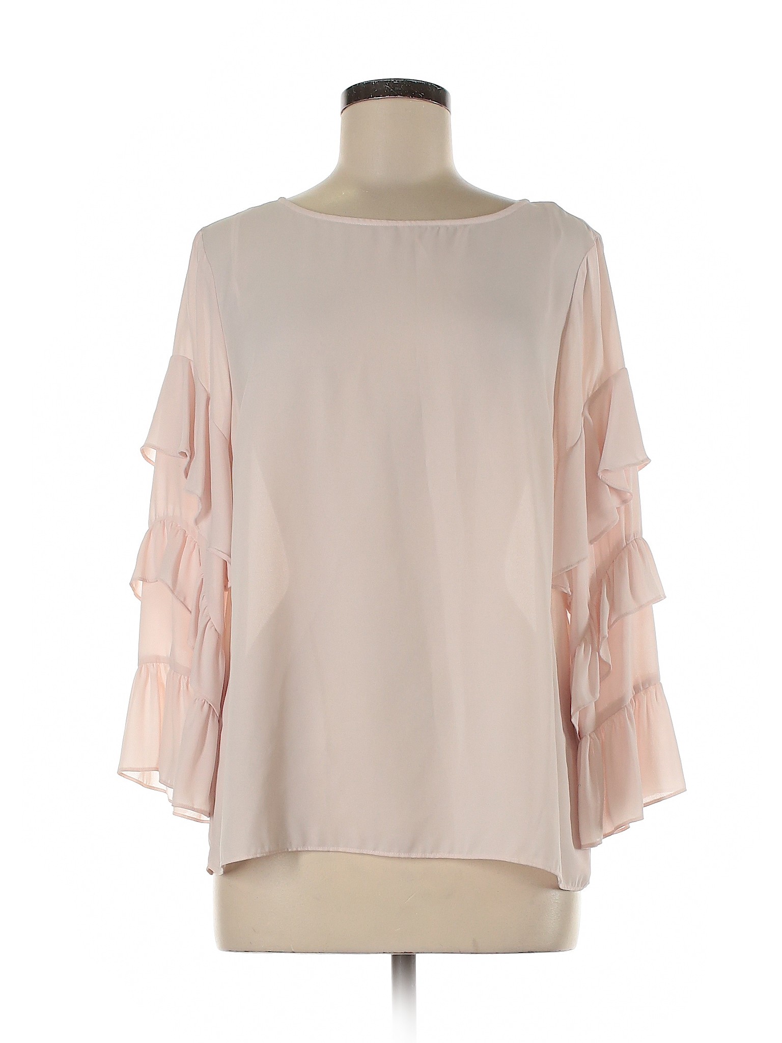 CeCe Women Pink 3/4 Sleeve Blouse M | eBay