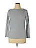 Ann Taylor Blue Long Sleeve T-Shirt Size XL - photo 1