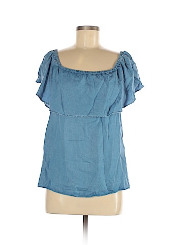 7 For All Mankind Short Sleeve Blouse (view 1)