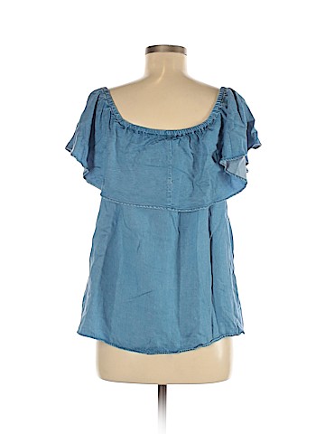 7 For All Mankind Short Sleeve Blouse (view 2)