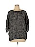 MICHAEL Michael Kors 100% Polyester Gray 3/4 Sleeve Blouse Size XL - photo 1