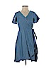 Ann Taylor LOFT 100% Cotton Blue Casual Dress Size 0 (petite) - photo 1