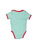 Leveret 100% Cotton Blue Short Sleeve Onesie Size 3-6 mo - photo 2