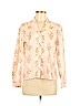 Villager 100% Cotton Pink Long Sleeve Button-Down Shirt Size M (petite) - photo 1