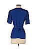 Ann Taylor 100% Polyester Blue Short Sleeve Blouse Size 4 (petite) - photo 2