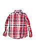 Gap Kids 100% Cotton Red Long Sleeve Button-Down Shirt Size 8 - photo 1