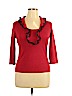 Neiman Marcus Red 3/4 Sleeve Top Size L - photo 1