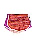 Nike 100% Polyester Stripes Orange Athletic Shorts Size XS (kids) - photo 1