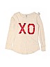 Old Navy 100% Cotton Graphic Ivory Long Sleeve T-Shirt Size 6 - 7 - photo 1