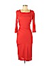 Diane von Furstenberg 100% Rayon Red Casual Dress Size 6 - photo 1