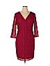 Adrianna Papell Red Cocktail Dress Size 16 - photo 1