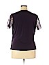 T Tahari Purple Short Sleeve Top Size XL - photo 2