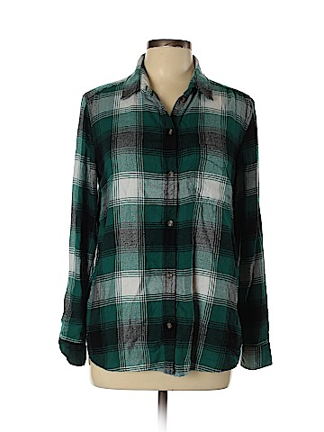 American Eagle Outfitters Long Sleeve Button-Down Shirt (view 1)