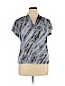 Kasper Blue Short Sleeve Top Size XL (petite) - photo 1