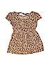 Cherokee 100% Rayon Animal Print Tan Dress Size S (kids) - photo 2
