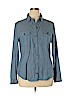 Ann Taylor LOFT Blue Long Sleeve Blouse Size XL - photo 1