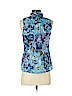 Ann Taylor LOFT Blue Sleeveless Button-Down Shirt Size S (petite) - photo 2