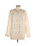 Point Sur Ivory Long Sleeve Blouse Size L - photo 1