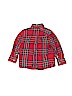 E-Land 100% Cotton Red Long Sleeve Button-Down Shirt Size 2T - photo 2