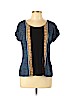 Liz Claiborne Blue Short Sleeve Top Size L (petite) - photo 1