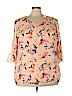 Cj Banks 100% Polyester Pink 3/4 Sleeve Blouse Size 2X - photo 1