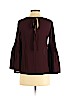 Ann Taylor LOFT Outlet 100% Polyester Burgundy 3/4 Sleeve Blouse Size XXS (petite) - photo 2