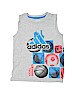 Adidas 100% Cotton Gray Active Tank Size 6 - photo 1