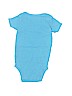 Carter's 100% Cotton Blue Short Sleeve Onesie 12-18 MO / 18 MO - photo 2