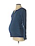 Gap - Maternity Blue Long Sleeve Henley Size S - photo 1