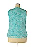 George Blue Sleeveless Blouse Size 1X - photo 2