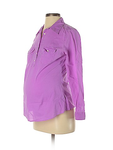 Gap - Maternity Long Sleeve Button-Down Shirt (view 1)