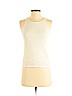 Ann Taylor 100% Polyester Ivory Sleeveless Blouse Size XS (petite) - photo 1