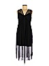 Topshop 100% Polyester Black Cocktail Dress Size 8 - photo 1