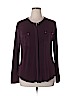 Dana Buchman Burgundy Long Sleeve Button-Down Shirt Size XL - photo 1