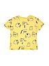 Zara 100% Cotton Yellow Short Sleeve T-Shirt Size 2 - 3 - photo 2