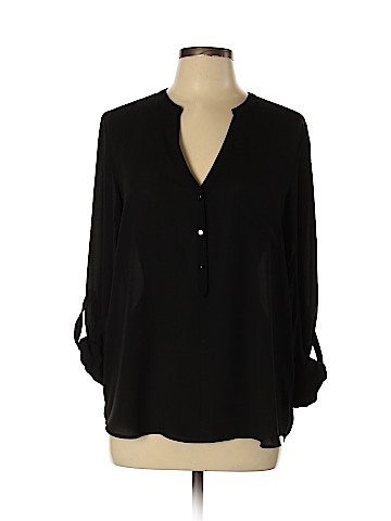 Tobey Grey 3/4 Sleeve Blouse (view 1)