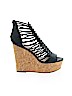 Shoedazzle Black Wedges Size 9 - photo 1
