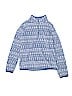 Old Navy 100% Polyester Print Blue Fleece Jacket Size 14 - photo 1
