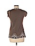 BCBGMAXAZRIA 100% Cotton Tan Short Sleeve Top Size L - photo 2