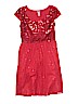 Justice 100% Polyester Red Dress Size 14 - photo 1